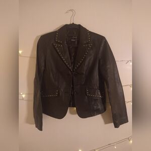 Genuine 100% Lamb Leather Jacket
